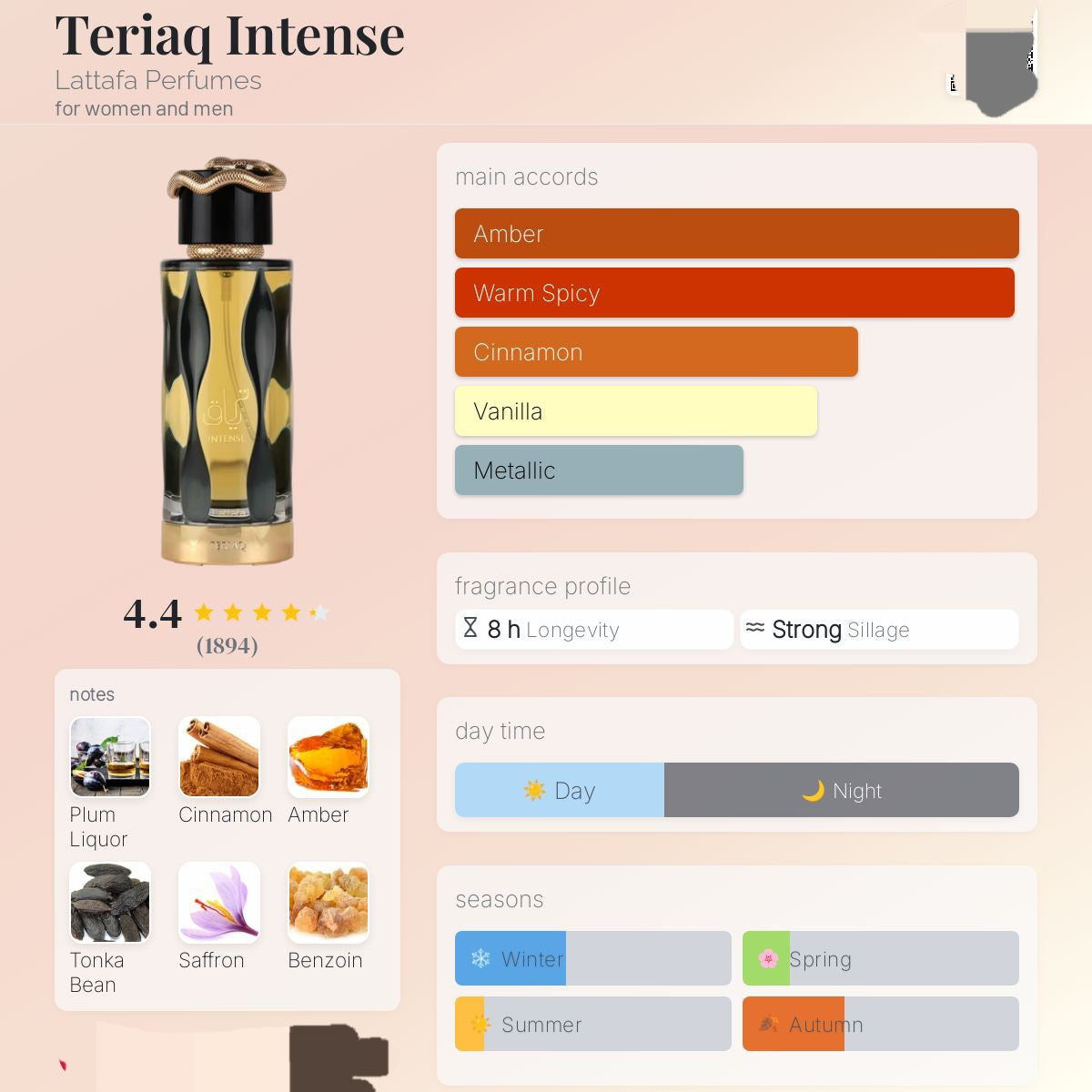 Lattafa Teriaq Intense